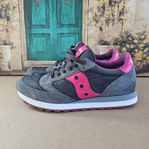 Saucony Jazz Original Womens Lace up Low Sneakers Gray Size US 10